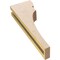 Ekena Millwork 3"W x 6"D x 18"H Thin Yorktown Rough Cedar Woodgrain TimberThane Corbel, Primed Tan CORUR03X06X18YORRCPR - alternate 5
